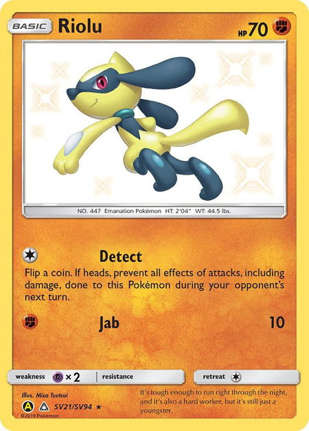 Riolu - Hidden Fates: Shiny Vault Pokémon trading card