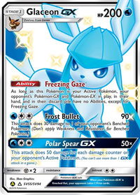 Glaceon GX - Hidden Fates: Shiny Vault (HIF:SV) #SV55/SV94 - Holo Rare Pokémon Trading Card