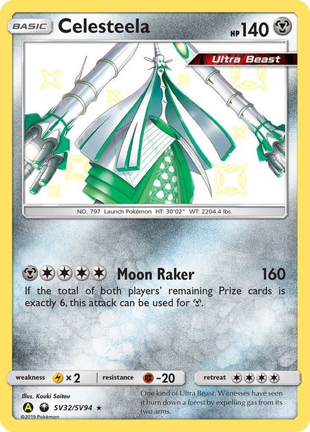 Celesteela - Hidden Fates: Shiny Vault Pokémon trading card
