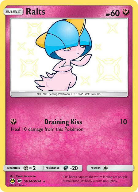 Ralts - Hidden Fates: Shiny Vault Pokémon trading card
