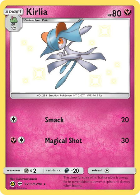 Kirlia - Hidden Fates: Shiny Vault Pokémon trading card