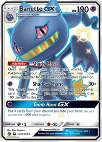 Banette GX - Hidden Fates: Shiny Vault (HIF:SV) #SV61/SV94 - Holo Rare Pokémon Trading Card