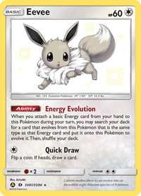 Eevee - Hidden Fates: Shiny Vault (HIF:SV) #SV41/SV94 - Holo Rare Pokémon Trading Card