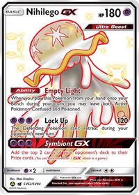 Nihilego GX - Hidden Fates: Shiny Vault (HIF:SV) #SV62/SV94 - Holo Rare Pokémon Trading Card