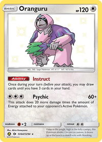 Oranguru - Hidden Fates: Shiny Vault (HIF:SV) #SV44/SV94 - Holo Rare Pokémon Trading Card