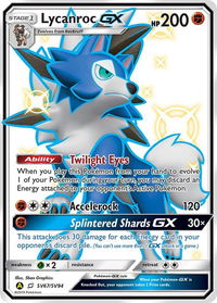 Lycanroc GX (SV67) - Hidden Fates: Shiny Vault (HIF:SV) #SV67/SV94 - Holo Rare Pokémon Trading Card