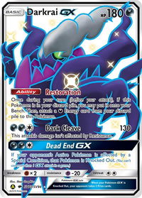 Darkrai GX - Hidden Fates: Shiny Vault (HIF:SV) #SV70/SV94 - Holo Rare Pokémon Trading Card