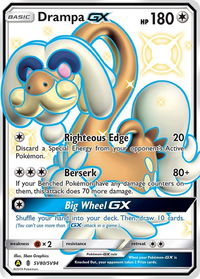 Drampa GX - Hidden Fates: Shiny Vault (HIF:SV) #SV80/SV94 - Holo Rare Pokémon Trading Card