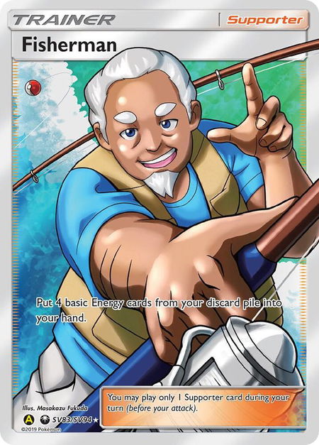Fisherman - Hidden Fates: Shiny Vault Pokémon trading card