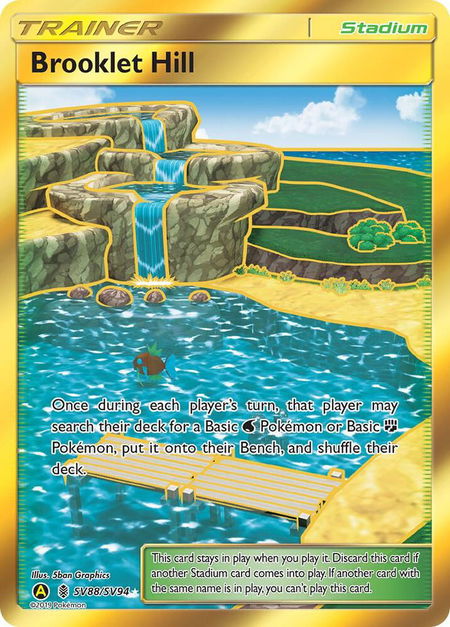 Brooklet Hill - Hidden Fates: Shiny Vault Pokémon trading card