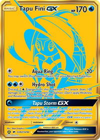 Tapu Fini GX - Hidden Fates: Shiny Vault (HIF:SV) #SV92/SV94 - Holo Rare Pokémon Trading Card