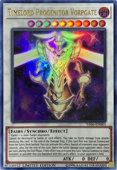 Timelord Progenitor Vorpgate trading card from Yu-Gi-Oh! ARC-V Promo Cards Timelord Progenitor Vorpgate - Yu-Gi-Oh! ARC-V Promo Cards YuGiOh trading card