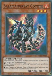 Salamangreat Coyote - Rising Rampage (RIRA) #RIRA-ENSE1 - Super Rare YuGiOh Trading Card