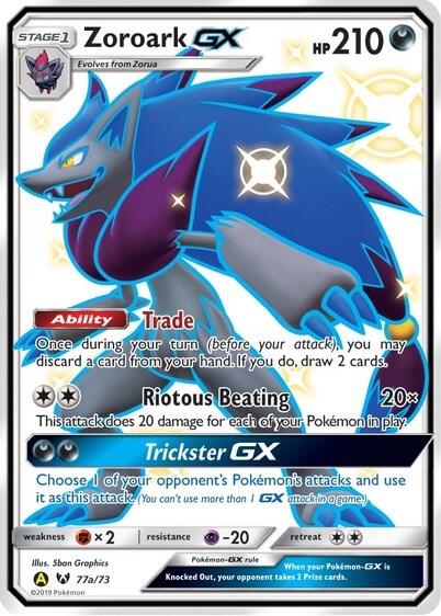 Zoroark GX - 77a/73 trading card from Alternate Art Promos Zoroark GX - 77a/73 - Alternate Art Promos Pokémon trading card