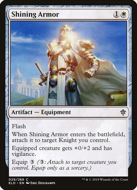 Shining Armor - Throne of Eldraine Magic: The Gathering trading card
