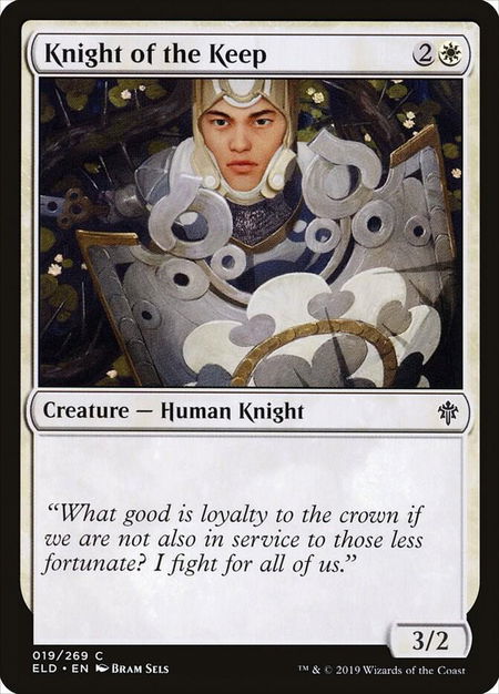 Knight of the Keep - Throne of Eldraine Magic: The Gathering trading card