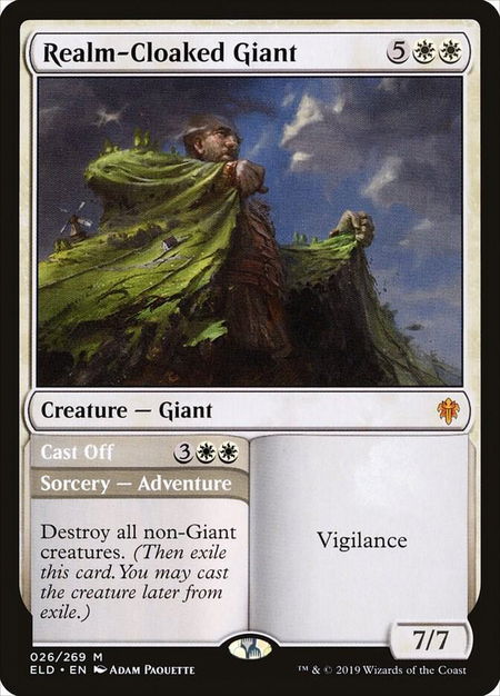 Realm-Cloaked Giant - Throne of Eldraine Magic: The Gathering trading card