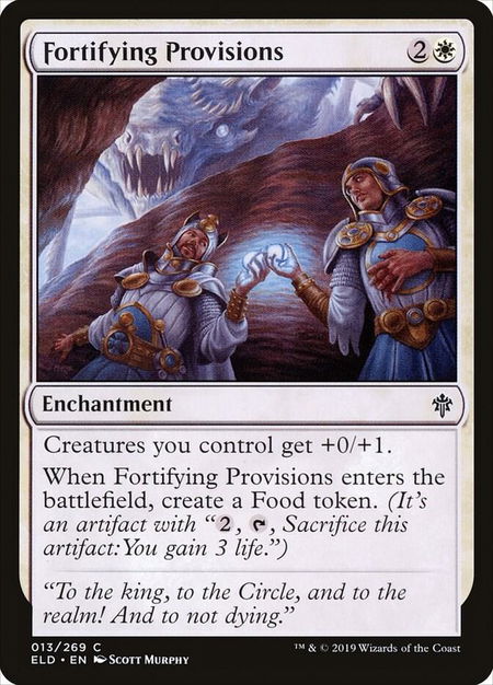 Fortifying Provisions - Throne of Eldraine Magic: The Gathering trading card