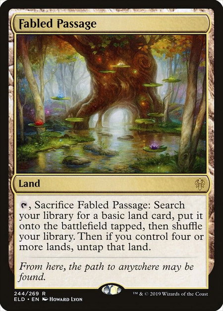 Fabled Passage - Throne of Eldraine Magic: The Gathering trading card