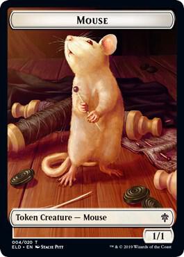 Mouse Token - Throne of Eldraine Magic: The Gathering trading card