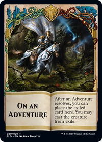 Emblem - On an Adventure - Throne of Eldraine (ELD) #20 - Token Magic: The Gathering Trading Card