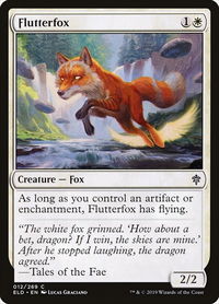 Flutterfox - Throne of Eldraine (ELD) #12 - Common Magic: The Gathering Trading Card