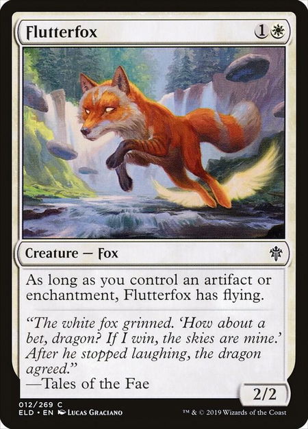 Flutterfox - Throne of Eldraine Magic: The Gathering trading card