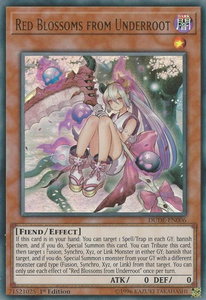 Red Blossoms from Underroot - Duel Devastator (DUDE) #DUDE-EN006 - Ultra Rare YuGiOh Trading Card