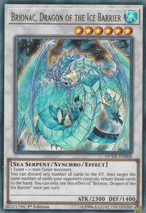 Brionac, Dragon of the Ice Barrier - Duel Devastator (DUDE) #DUDE-EN008 - Ultra Rare YuGiOh Trading Card