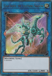 Gaia Saber, the Lightning Shadow - Duel Devastator (DUDE) #DUDE-EN022 - Ultra Rare YuGiOh Trading Card