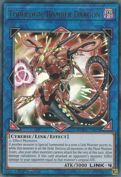 Topologic Bomber Dragon - Duel Devastator YuGiOh trading card
