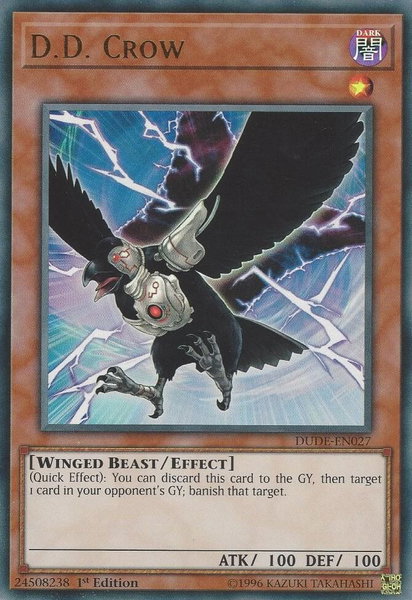D.D. Crow - Duel Devastator YuGiOh trading card