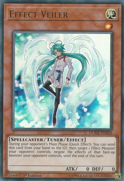 Effect Veiler trading card from Duel Devastator Effect Veiler - Duel Devastator YuGiOh trading card