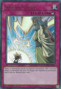 Solemn Strike - Duel Devastator (DUDE) #DUDE-EN055 - Ultra Rare YuGiOh Trading Card