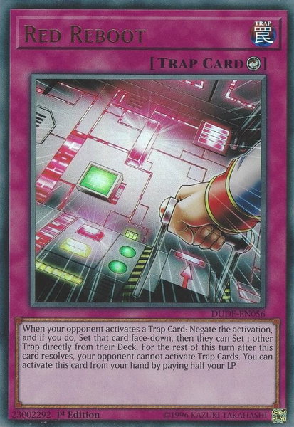 Red Reboot trading card from Duel Devastator Red Reboot - Duel Devastator YuGiOh trading card