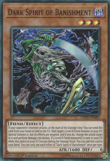 Dark Spirit of Banishment - Legendary Duelists: Immortal Destiny YuGiOh trading card