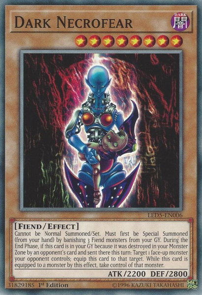 Dark Necrofear trading card from Legendary Duelists: Immortal Destiny Dark Necrofear - Legendary Duelists: Immortal Destiny YuGiOh trading card