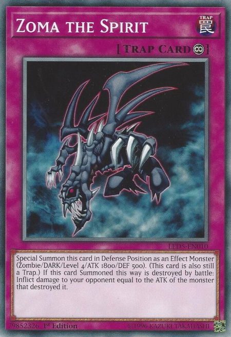 Zoma the Spirit - Legendary Duelists: Immortal Destiny YuGiOh trading card