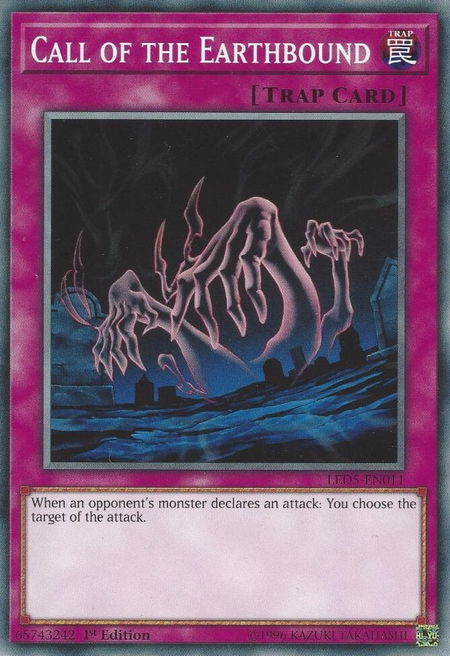 Call of the Earthbound - Legendary Duelists: Immortal Destiny YuGiOh trading card