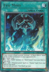 Evil Mind - Legendary Duelists: Immortal Destiny (LED5) #LED5-EN016 - Rare YuGiOh Trading Card