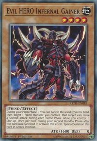 Evil HERO Infernal Gainer - Legendary Duelists: Immortal Destiny (LED5) #LED5-EN018 - Common / Short Print YuGiOh Trading Card
