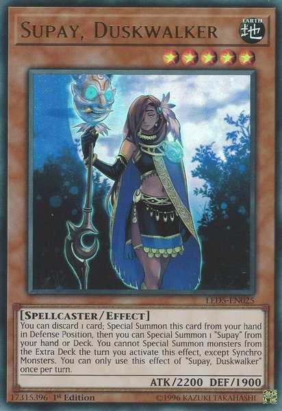 Supay, Duskwalker trading card from Legendary Duelists: Immortal Destiny Supay, Duskwalker - Legendary Duelists: Immortal Destiny YuGiOh trading card