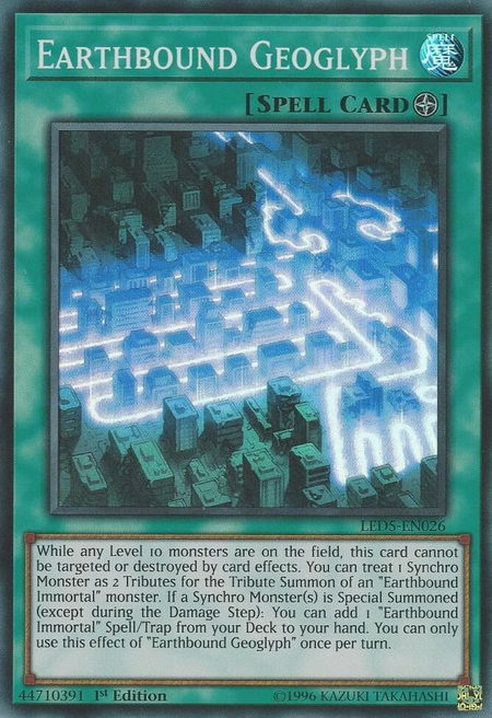 Earthbound Geoglyph - Legendary Duelists: Immortal Destiny YuGiOh trading card