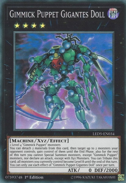 Gimmick Puppet Gigantes Doll trading card from Legendary Duelists: Immortal Destiny Gimmick Puppet Gigantes Doll - Legendary Duelists: Immortal Destiny YuGiOh trading card