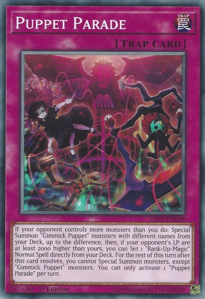 Puppet Parade trading card from Legendary Duelists: Immortal Destiny Puppet Parade - Legendary Duelists: Immortal Destiny YuGiOh trading card