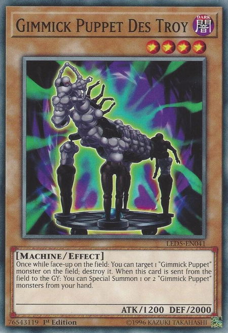 Gimmick Puppet Des Troy - Legendary Duelists: Immortal Destiny YuGiOh trading card