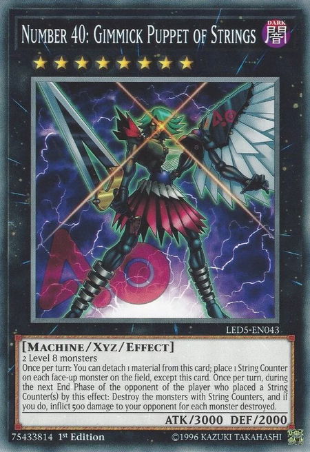 Number 40: Gimmick Puppet of Strings - Legendary Duelists: Immortal Destiny YuGiOh trading card