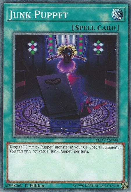 Junk Puppet - Legendary Duelists: Immortal Destiny YuGiOh trading card