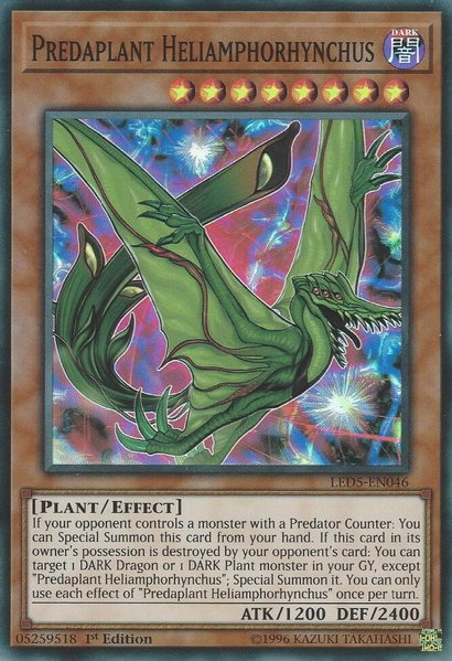 Predaplant Heliamphorhynchus trading card from Legendary Duelists: Immortal Destiny Predaplant Heliamphorhynchus - Legendary Duelists: Immortal Destiny YuGiOh trading card