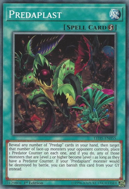 Predaplast trading card from Legendary Duelists: Immortal Destiny Predaplast - Legendary Duelists: Immortal Destiny YuGiOh trading card